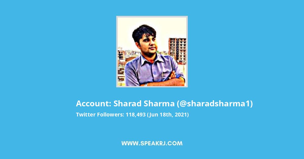 Sharad Sharma Twitter Stats