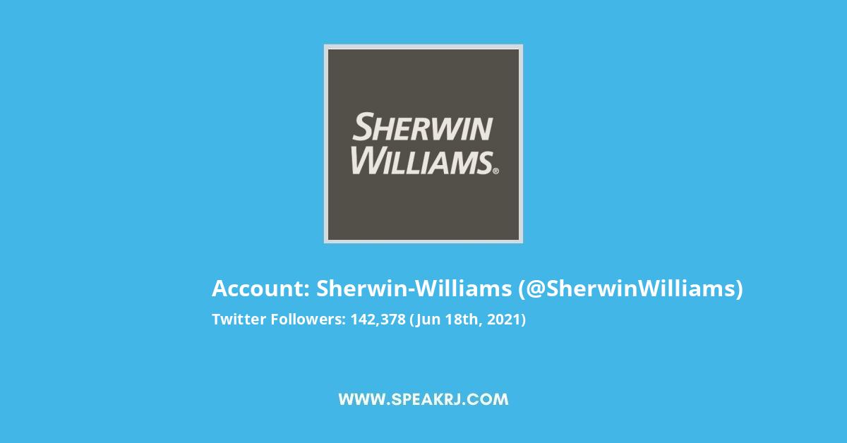 Sherwin-Williams Twitter Stats