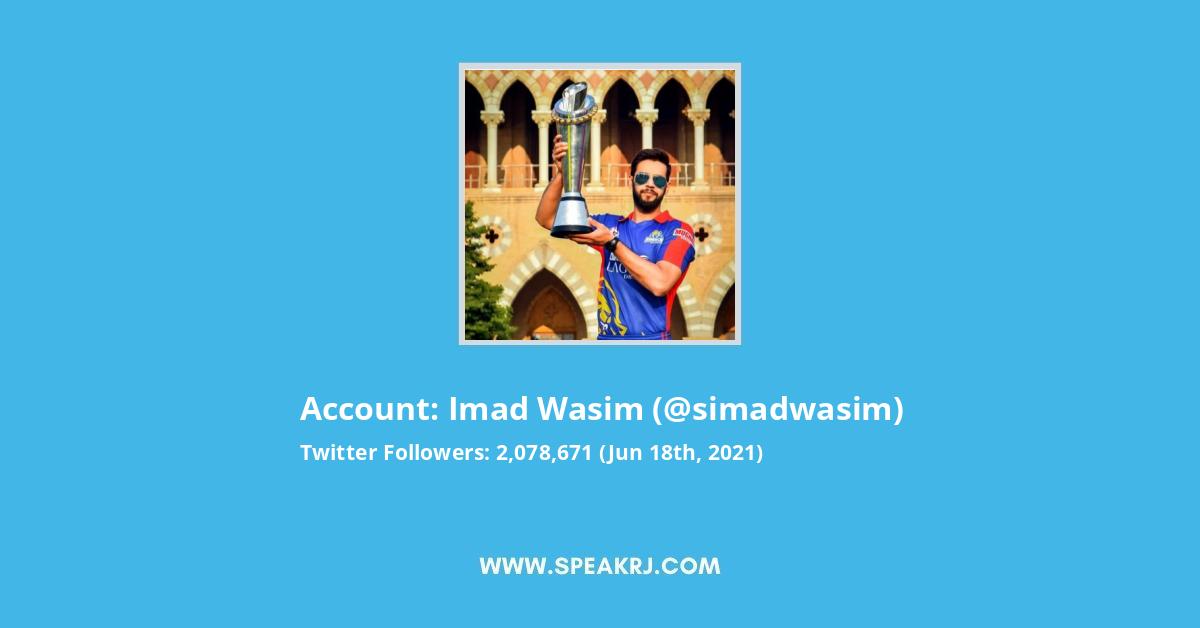 Imad Wasim Twitter Stats