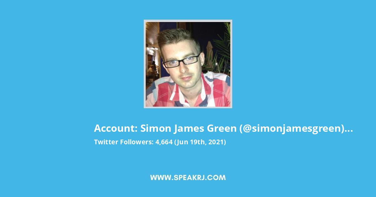 Simon James Green Twitter Stats
