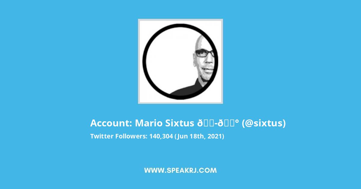 Mario Sixtus ππ°ι¦¬ε
Twitter Stats