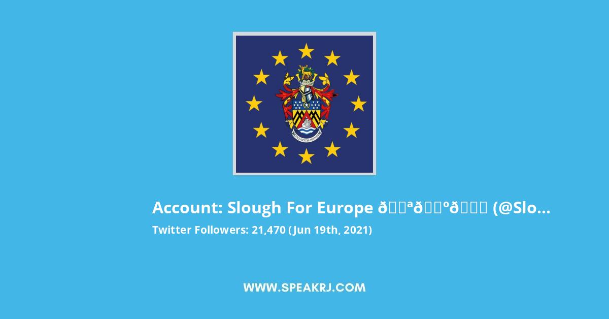 Slough for Europe πͺπΊπ Twitter Stats