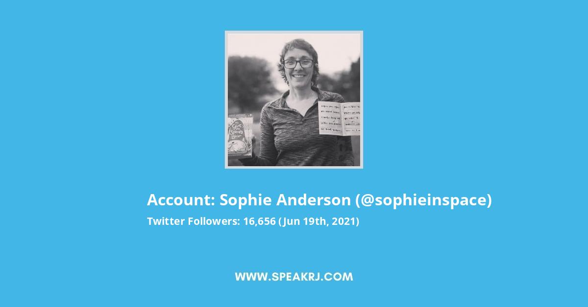 Sophie Anderson Twitter Stats