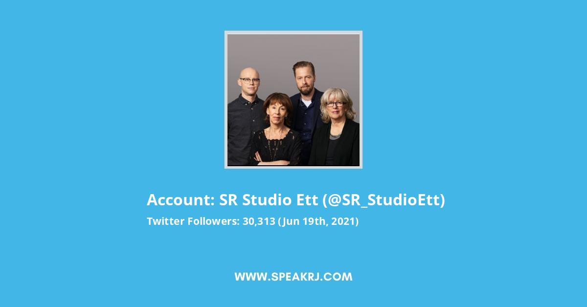 SR Studio Ett Twitter Followers Statistics / Analytics - SPEAKRJ Stats