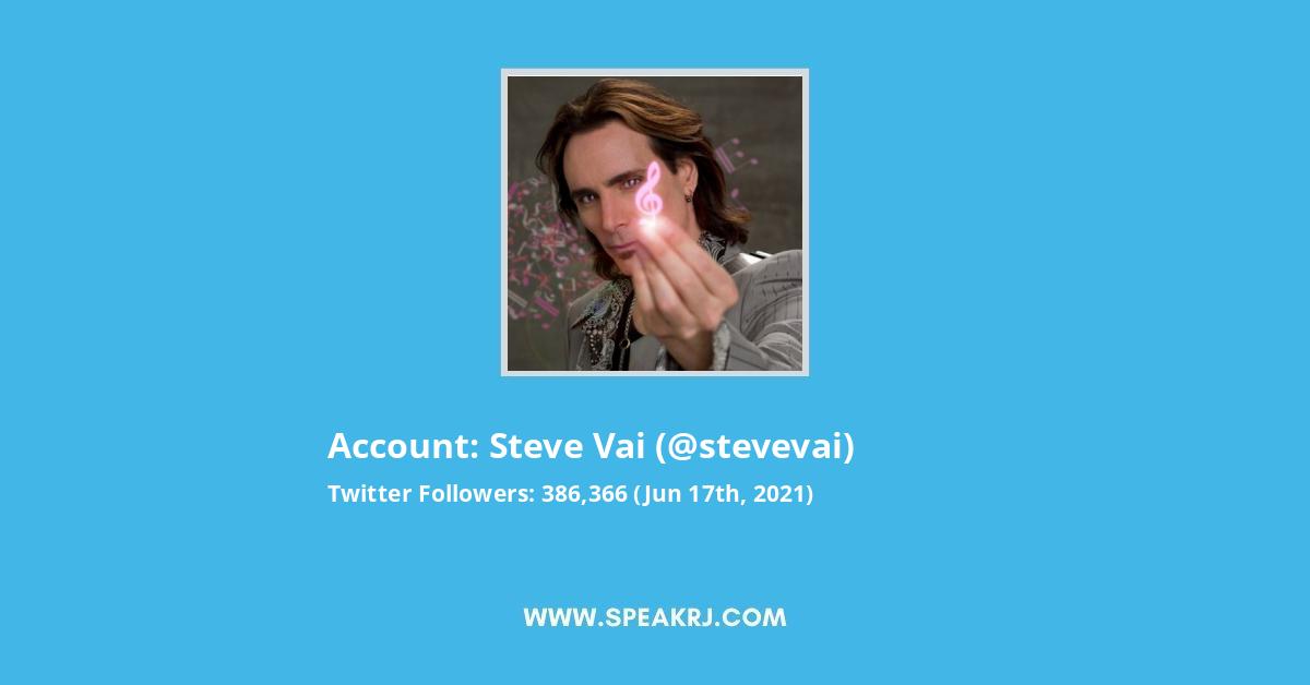 Steve Vai Twitter Stats
