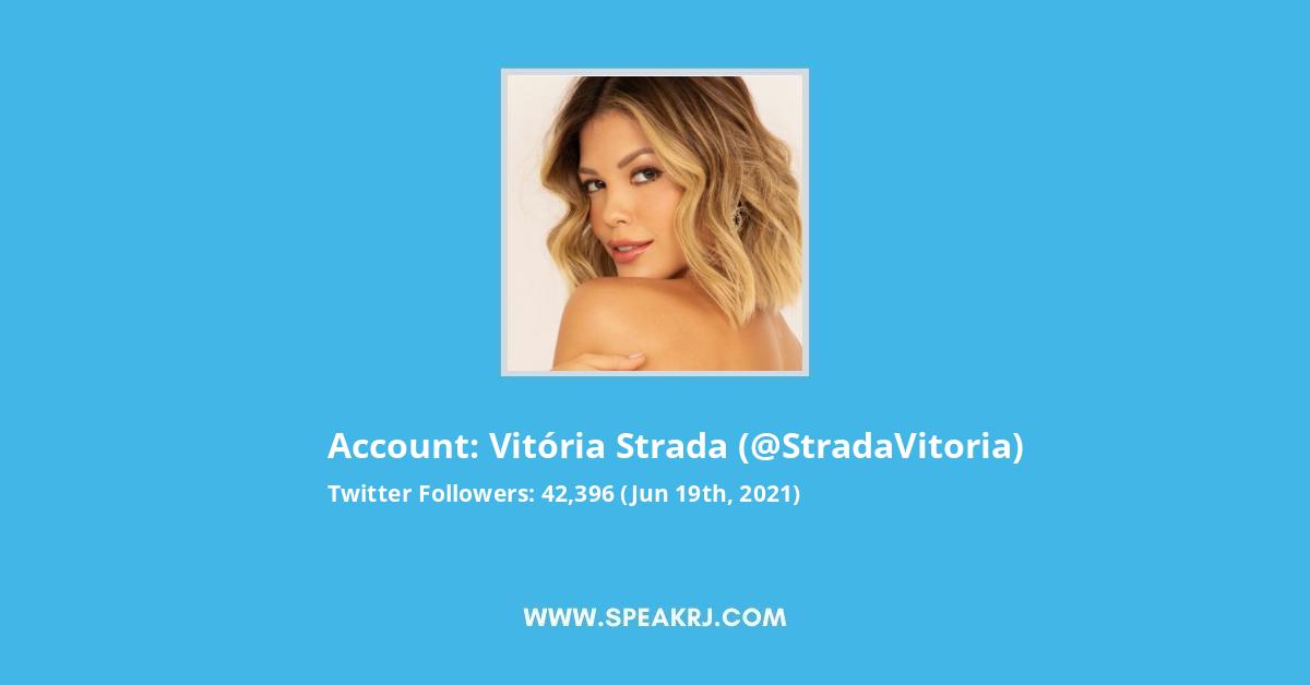 Vitória Strada Twitter Stats