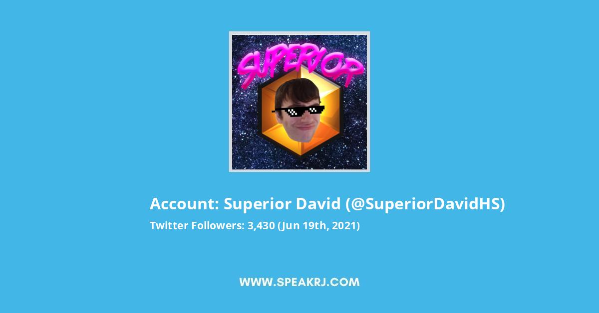 Superior David Twitter Stats