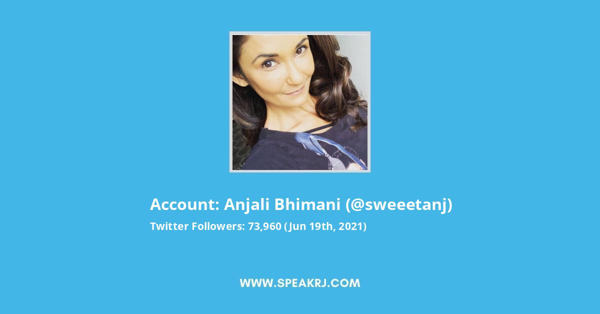 Anjali Bhimani Twitter Stats