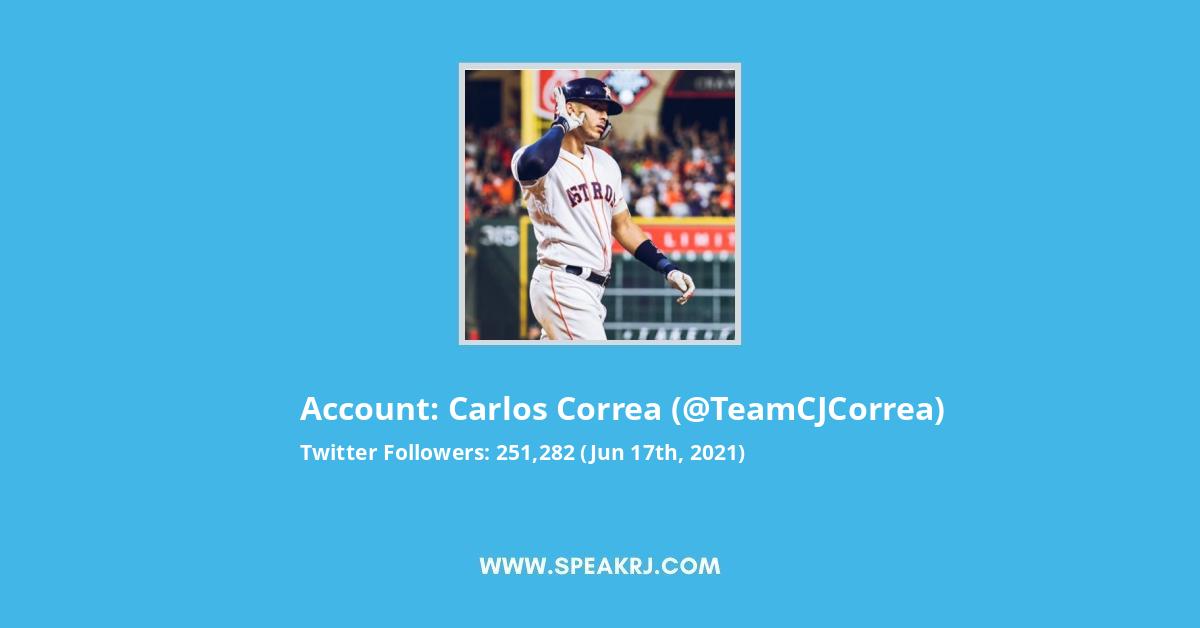 Carlos Correa Twitter Stats