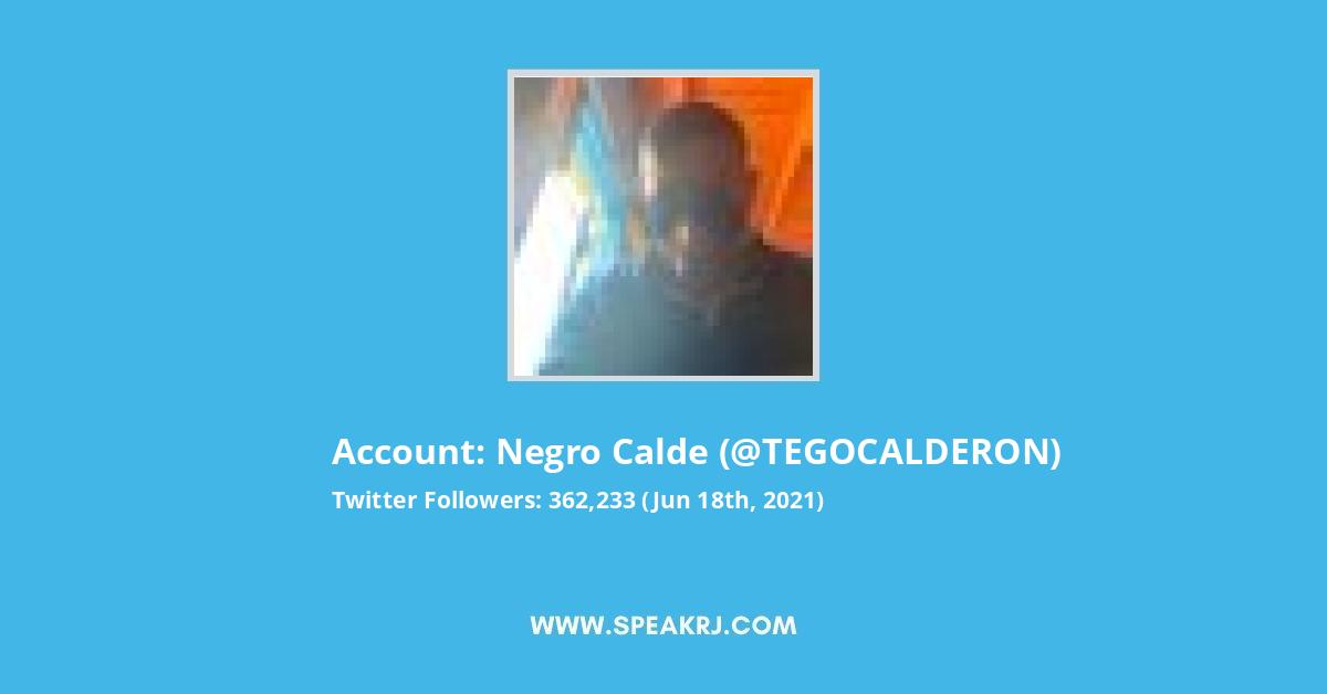 Negro Calde Twitter Stats