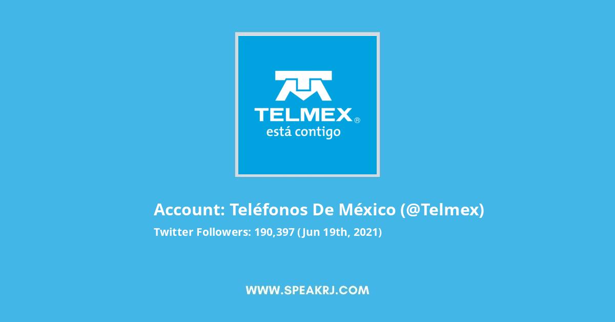 Telefonos De Mexico Twitter Followers Statistics Analytics Speakrj Stats