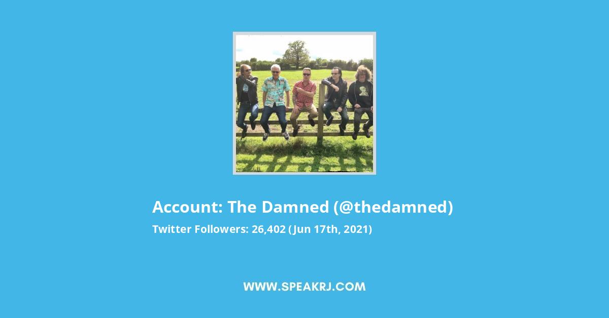 The Damned Twitter Stats