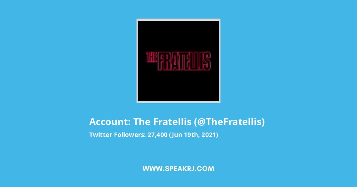 The Fratellis Twitter Stats