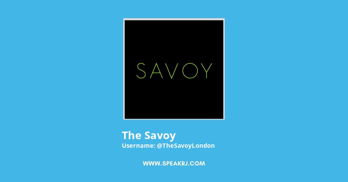 The Savoy Twitter Stats