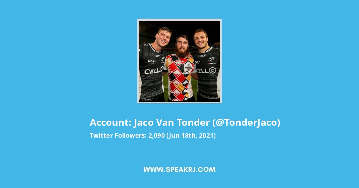Stå sammen Albany Recollection Jaco Van Tonder Twitter Followers Statistics / Analytics - SPEAKRJ Stats