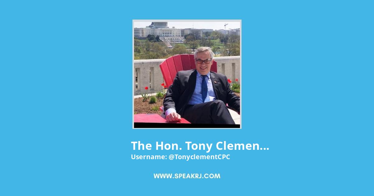 The Hon. Tony Clement Twitter Stats