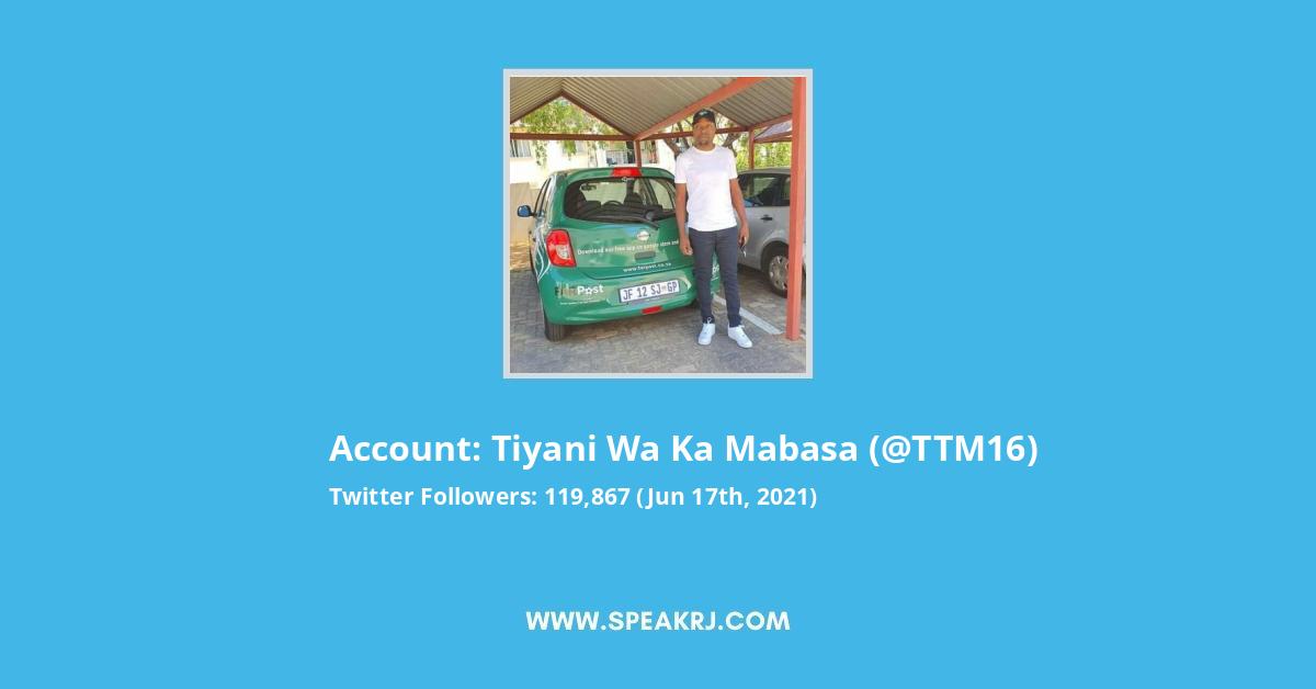 Tiyani wa ka Mabasa Twitter Stats