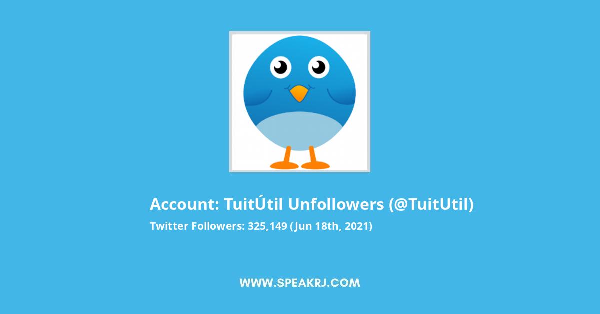 TuitÚtil Unfollowers Twitter Stats