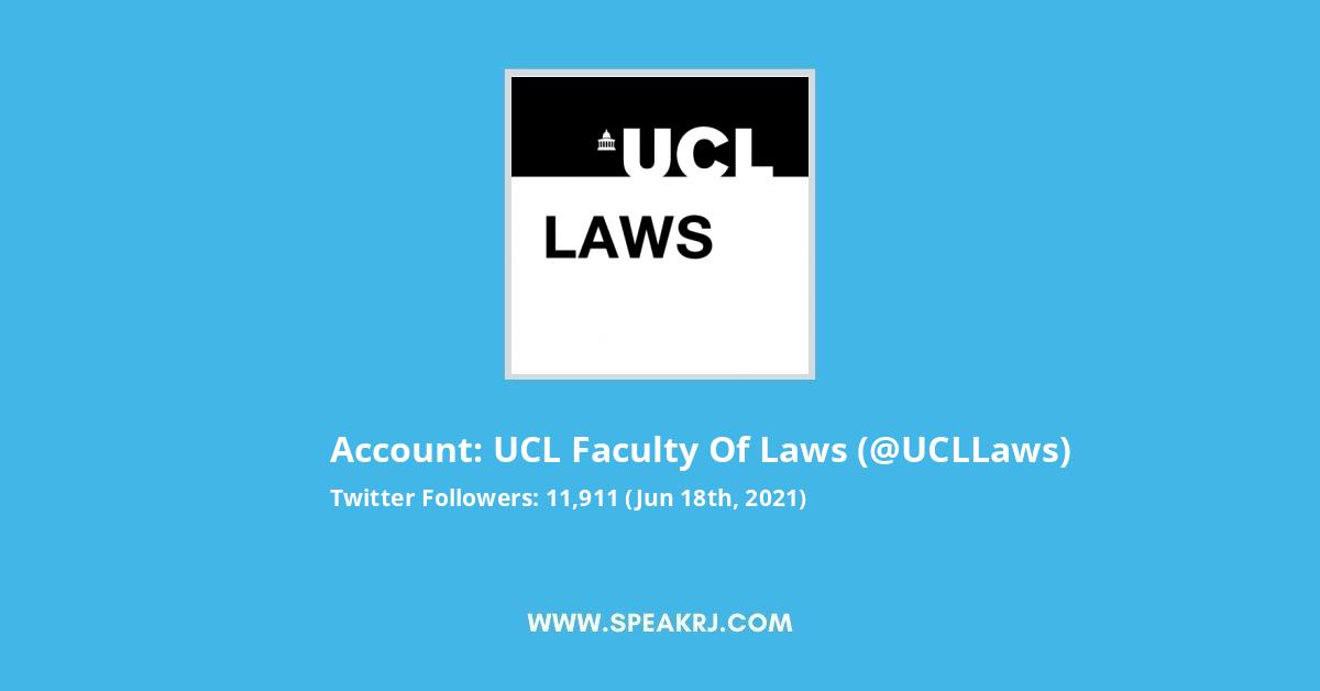 UCL Faculty of Laws Twitter Stats