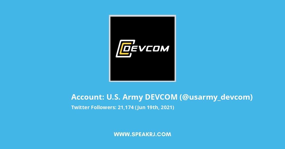 U.S. Army DEVCOM Twitter Stats