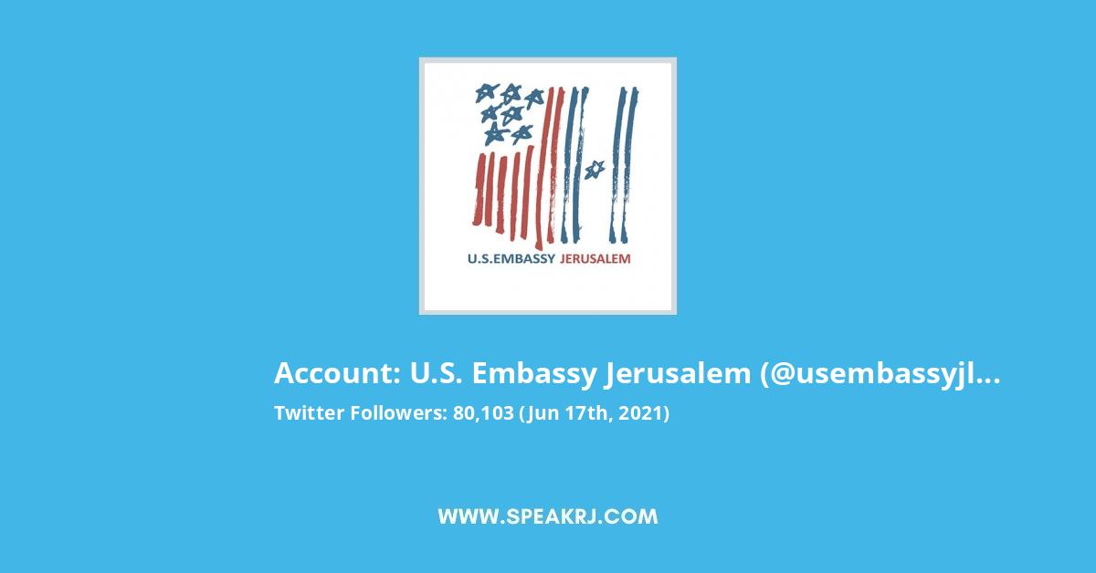 U.S. Embassy Jerusalem Twitter Stats