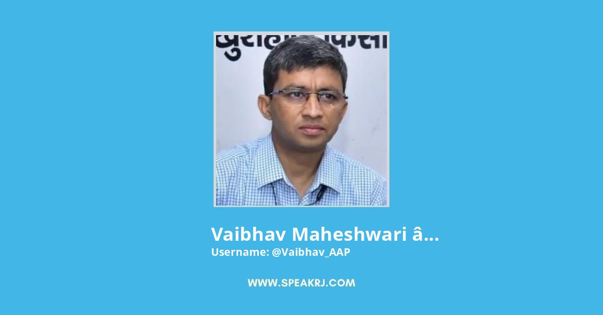 Vaibhav Maheshwari • वैभव • ویبھو Twitter Stats