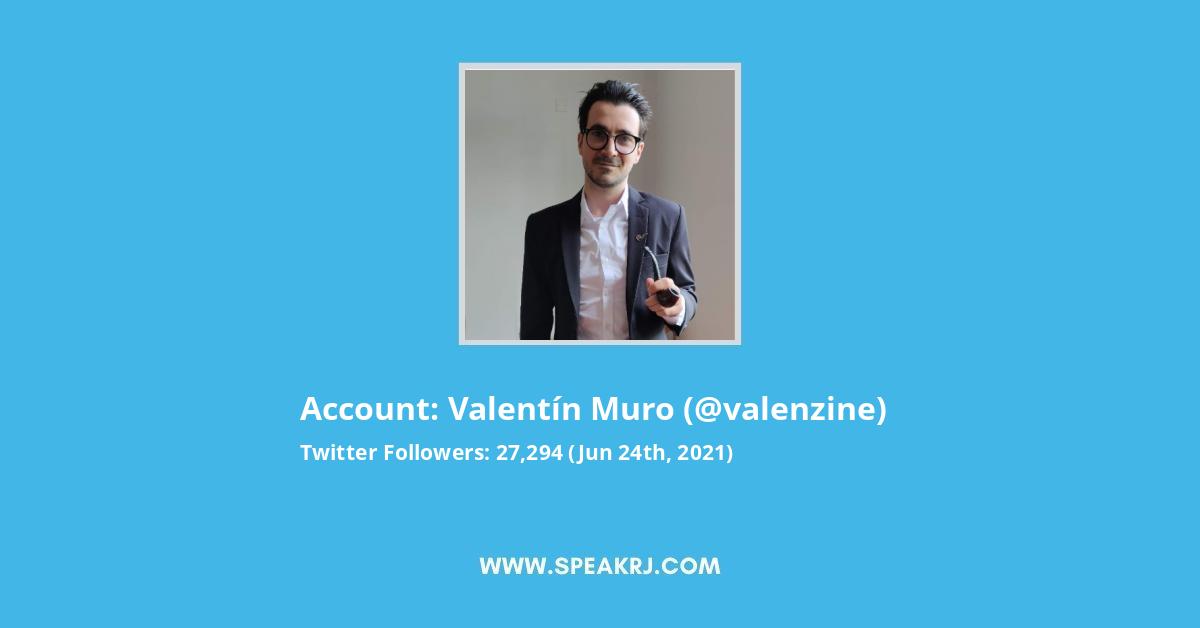 Valentín Muro Twitter Stats