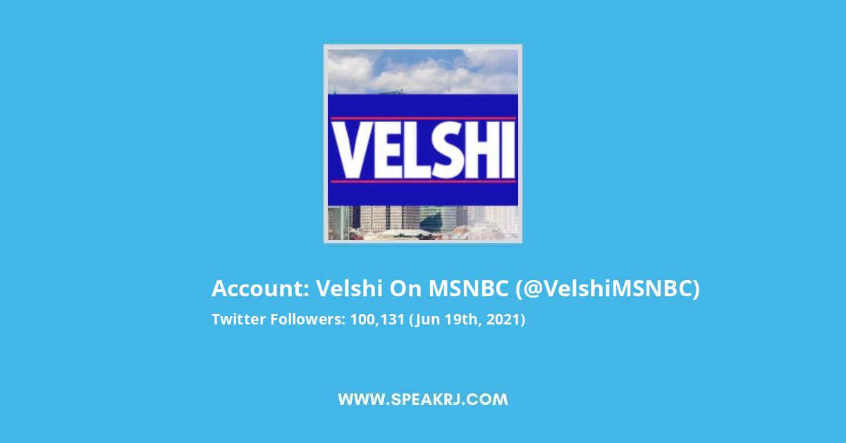 Velshi on MSNBC Twitter Stats
