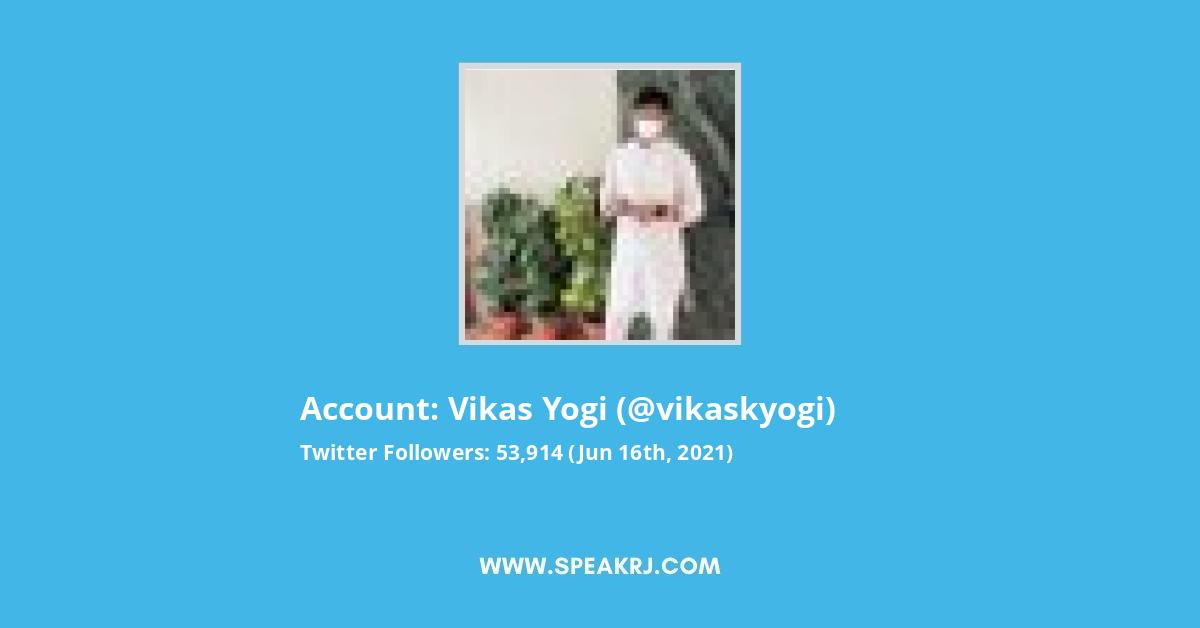 Vikas Yogi Twitter Stats