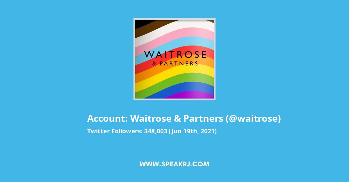 Waitrose & Partners Twitter Stats