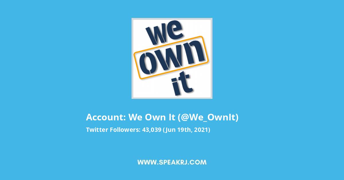 We Own It Twitter Stats