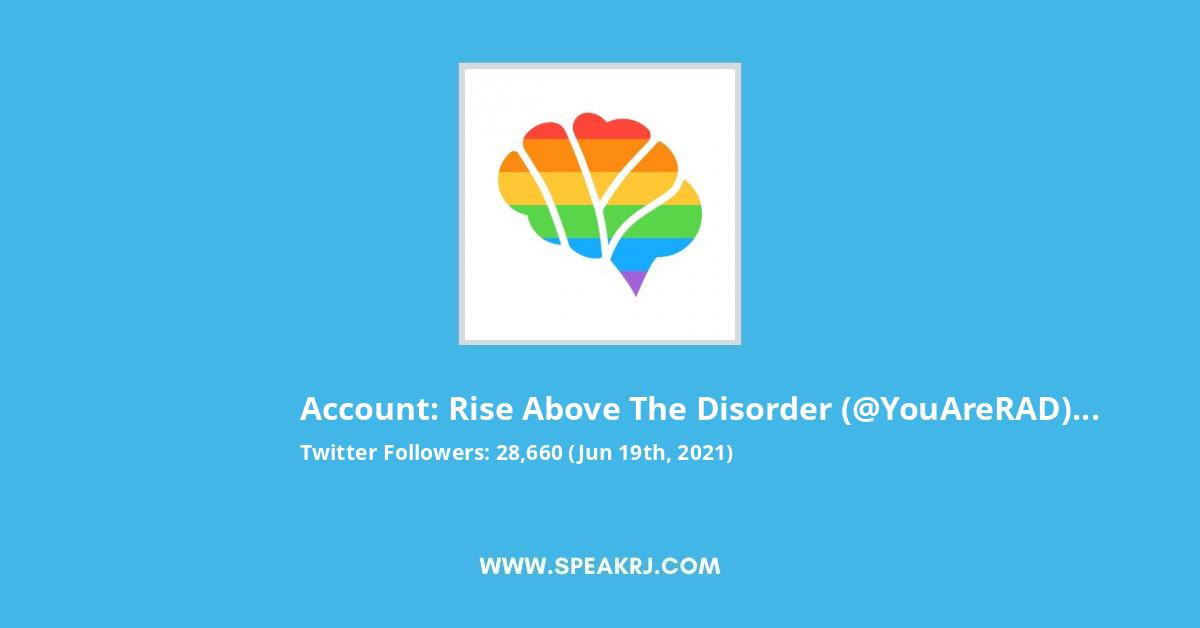 Rise Above The Disorder Twitter Stats