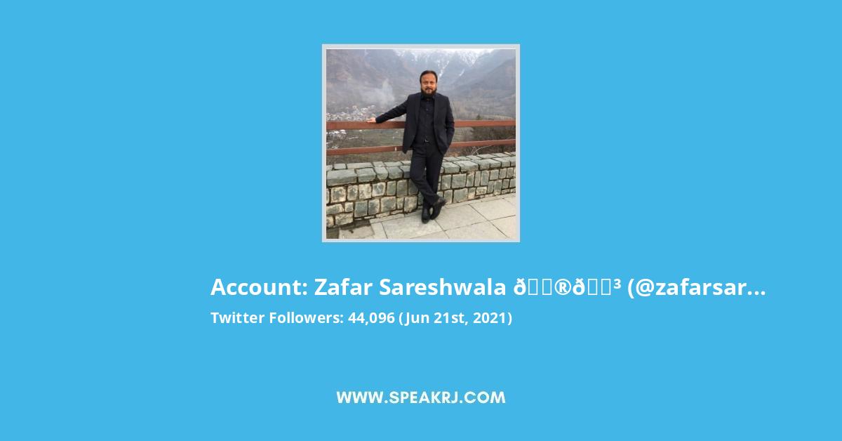 zafar sareshwala ๐ฎ๐ณ Twitter Stats