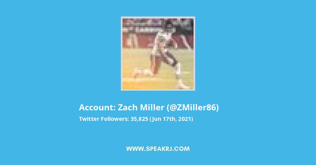 Zach Miller Twitter Stats