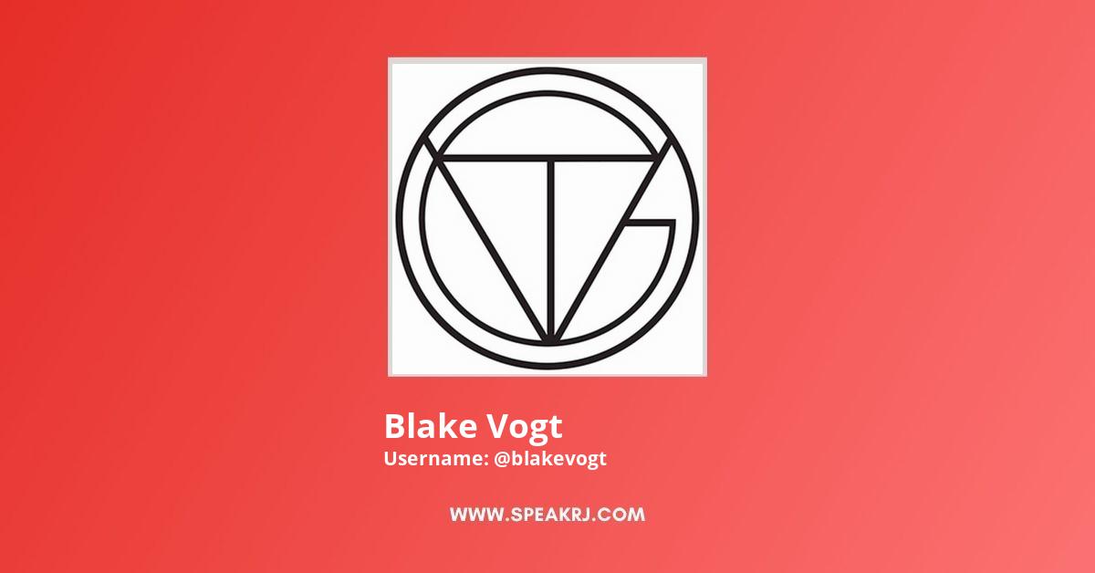 Blake Vogt YouTube Channel Stats