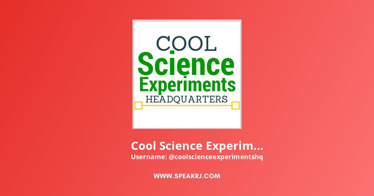 Cool science experiments headquarters youtube live subscriber count