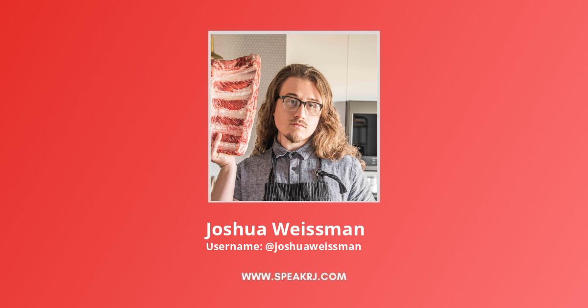 Joshua Weissman YouTube Channel Statistics / Analytics SPEAKRJ Stats