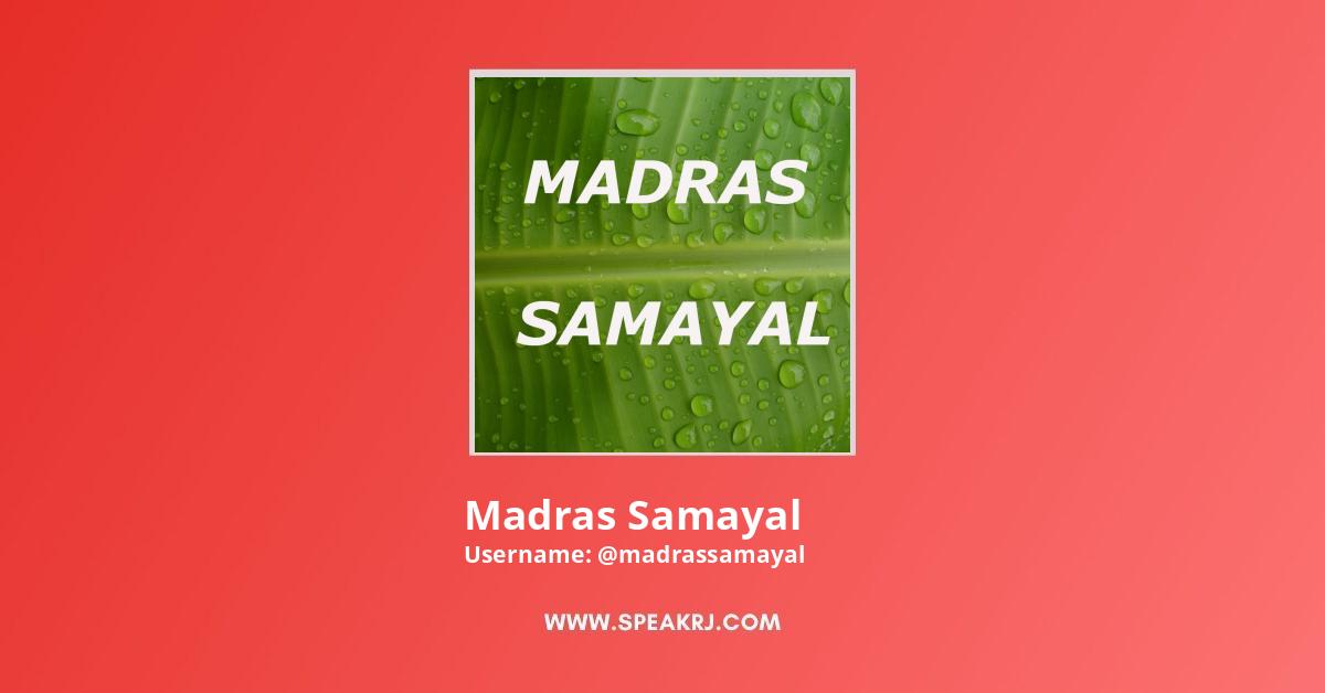Madras Samayal YouTube Channel Stats