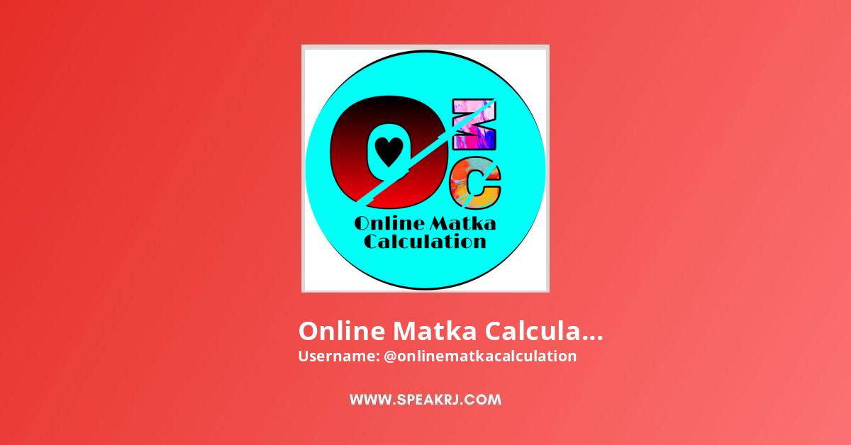 Online Matka Calculation YouTube Channel Statistics / Analytics