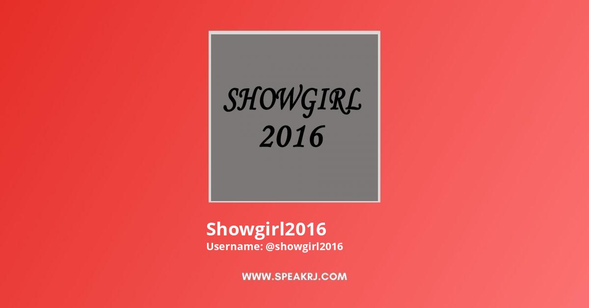 Showgirl2016 YouTube Channel Stats