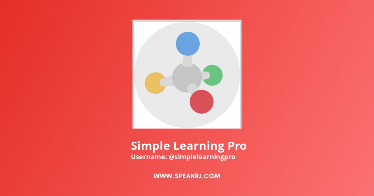 Simple Learning Pro YouTube Channel Statistics / Analytics - SPEAKRJ Stats