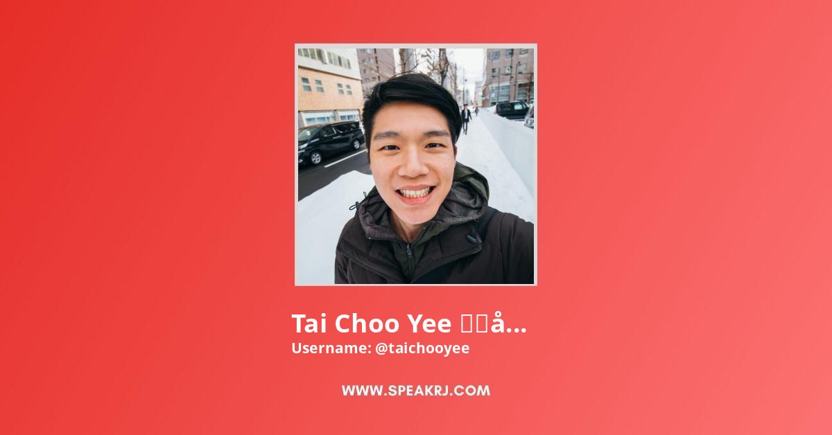 Tai Choo Yee 戴祖億 Youtube Channel Subscribers Statistics Speakrj Stats