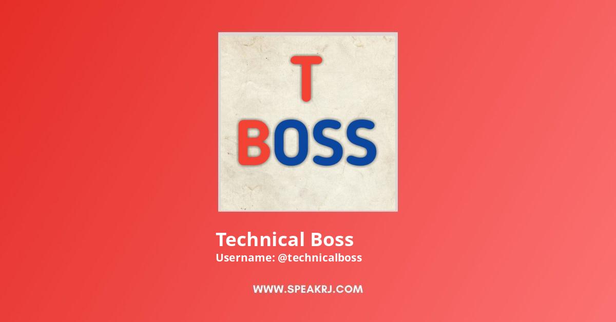 Technical Boss YouTube Channel Statistics / Analytics - SPEAKRJ Stats