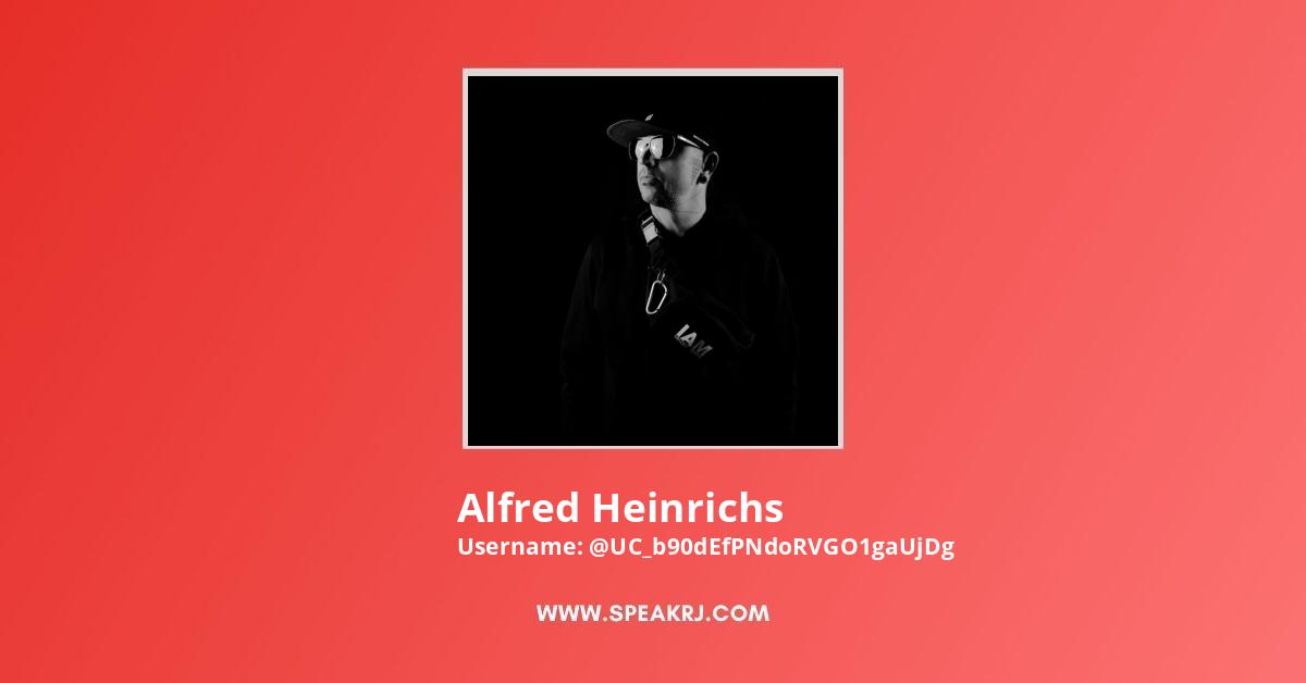 Alfred Heinrichs YouTube Live Subscriber Count (Realtime) SPEAKRJ Stats