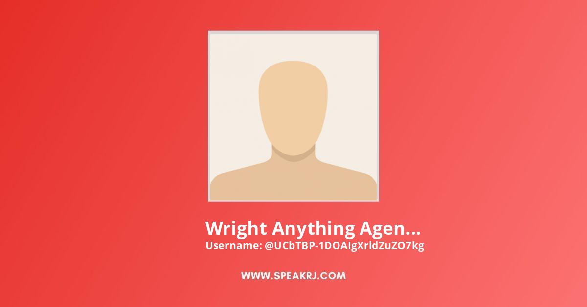 Wright Anything Agency YouTube Channel Stats