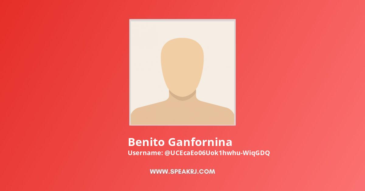 Benito Ganfornina YouTube Channel Stats