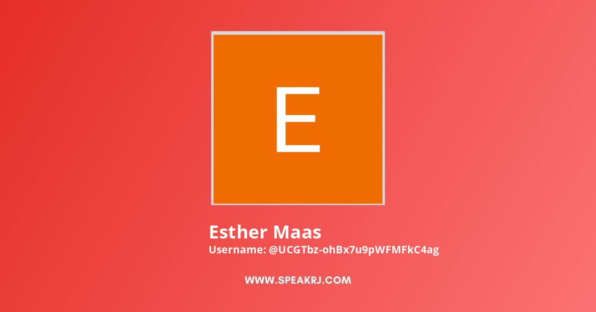 Esther Maas YouTube Channel Stats