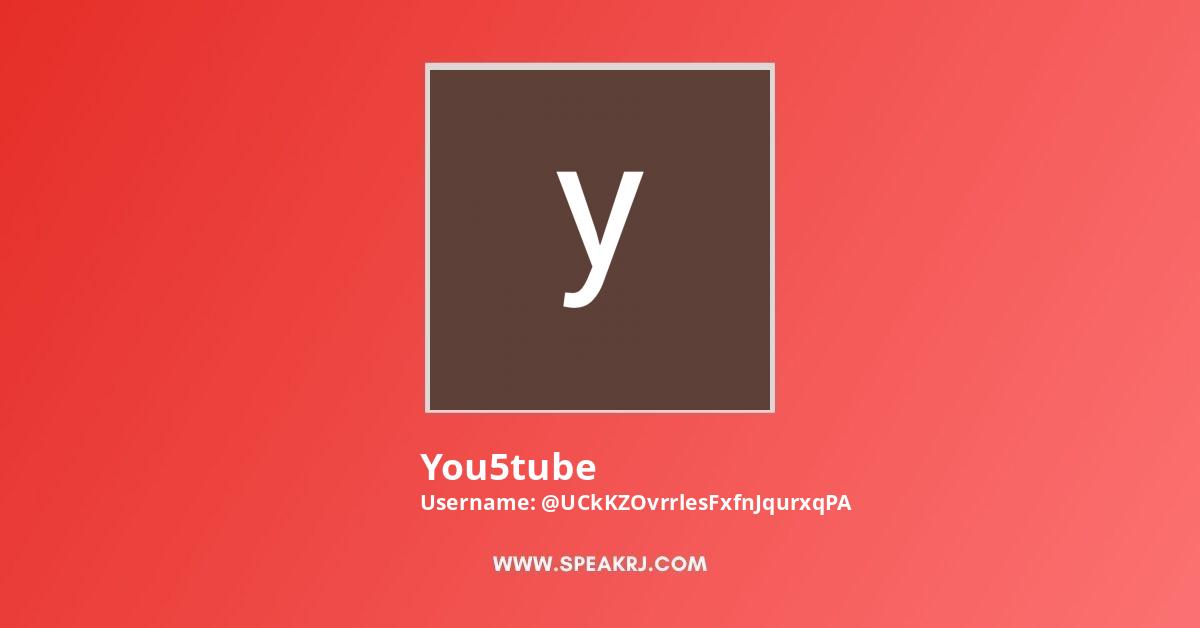 You5tube YouTube Channel Statistics / Analytics - SPEAKRJ Stats