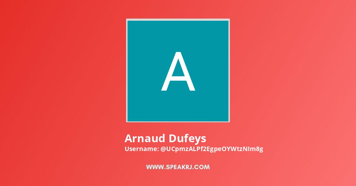 Arnaud Dufeys YouTube Channel Stats