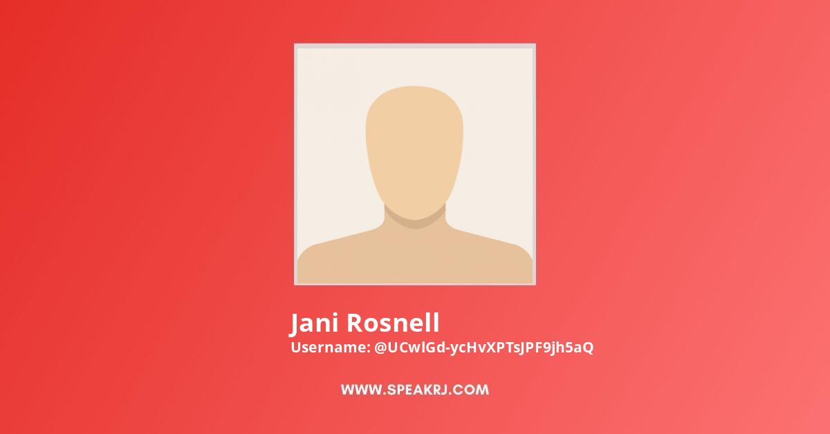 Jani Rosnell YouTube Channel Stats